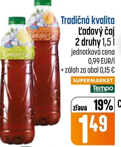 Tradičná kvalita Ľadový čaj