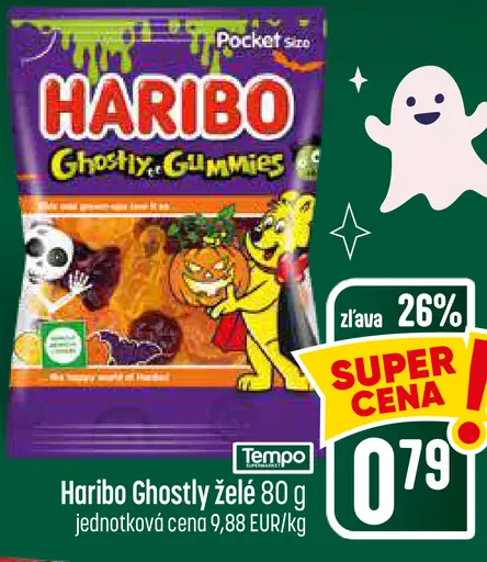 Haribo Ghostly Gummies želé cukríky