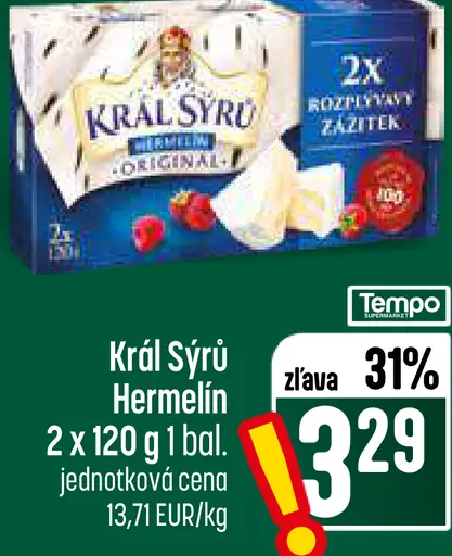 Kráľ sýru hermelín