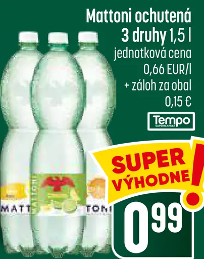Mattoni ochutená minerálna voda