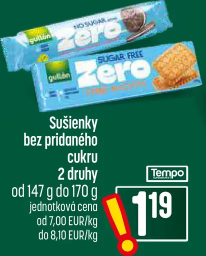 Sušienky bez pridaného cukru