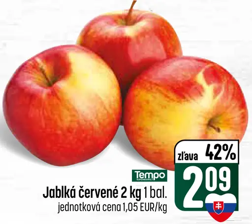 Červené jablká
