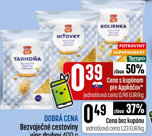 Bezvaječné cestoviny – tarhoňa, niťovky, kolienka