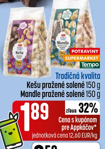 Kešu pražené solené