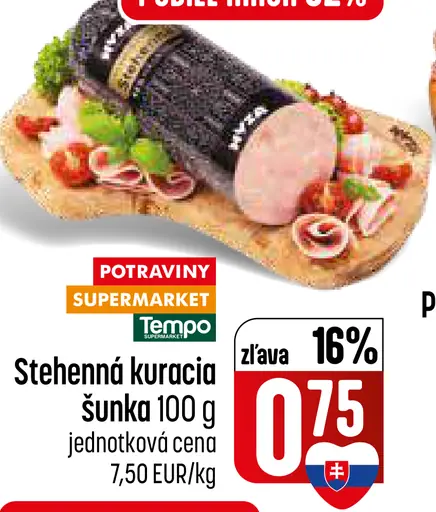 Stehenná kuracia šunka
