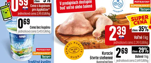 Kuracie štvrte stehenné balené