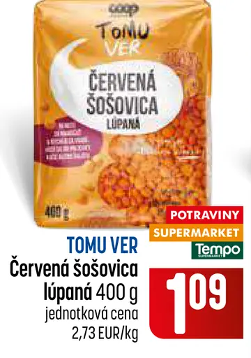 TOMU VER Červená šošovica lúpaná