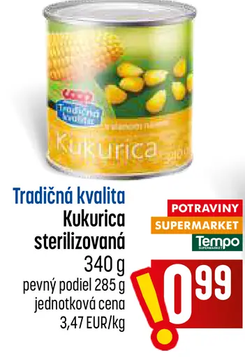 Kukuriča sterilizovaná