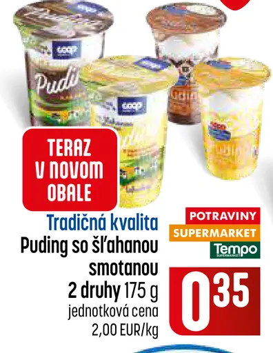 Puding so šľahačkou a smotanou – 2 druhy