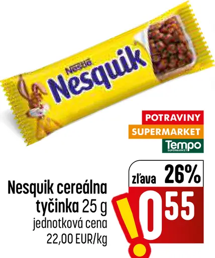 Nesquik cereálna tyčinka