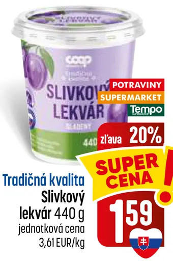 Coop tradičný slivkový lekvár