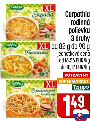 Carpathia rodinná polievka 3 druhy