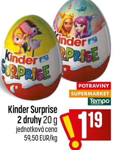 Kinder Surprise 2 druhy