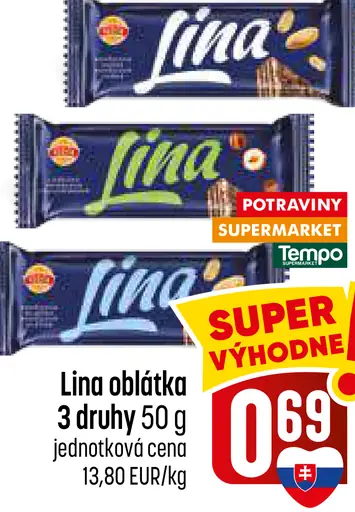 Lina oblátka 3 druhy