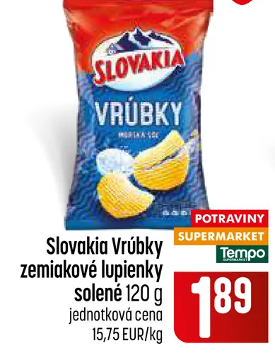 Slovakia zemiakové lupienky solené