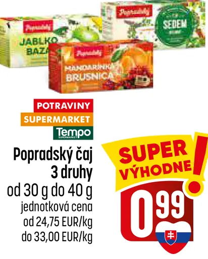 Popradský čaj 3 druhy