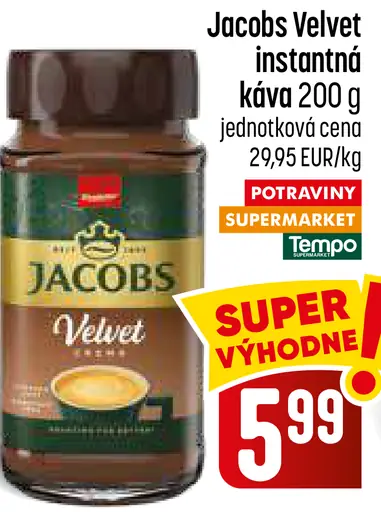 Velvet instantná káva