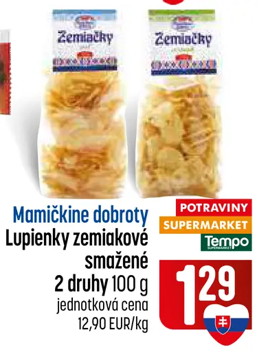 Lupienky zemiakové smažené – rôzne druhy