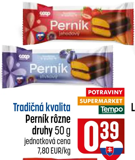 COOP Tradičná kvalita perník rôzne druhy