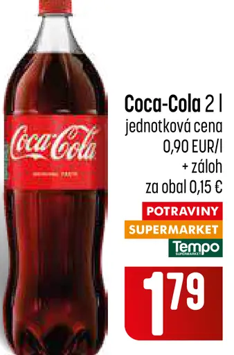 Coca-Cola sýtený nápoj
