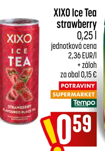 Xixo Ice Tea strawberry ľadový čaj
