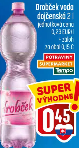 Drobček Dojčenská voda