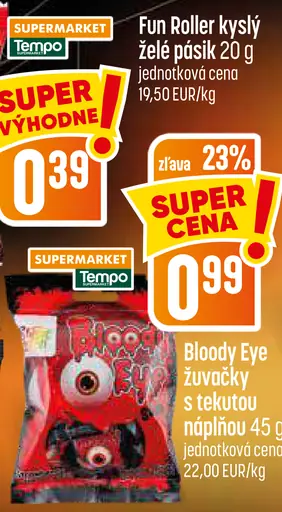 Fun Roller kyslý želé pásik