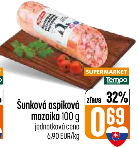 Šunková aspiková mozaika