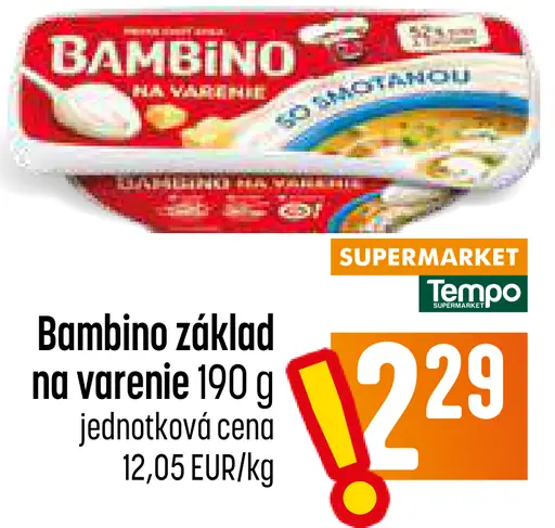 Bambino základ na varenie