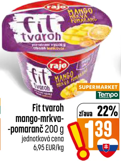 Rajo Fit tvaroh mango-marakuja-pomaranč