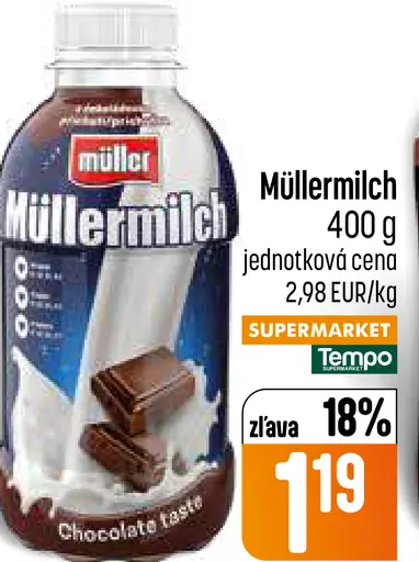 Müllermilch mliečny nápoj čokoládový