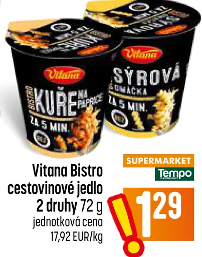 Vitana Bistro cestovinové jedlo