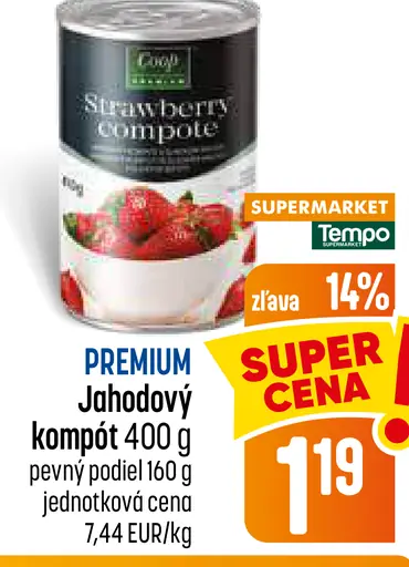 Jahodový kompót