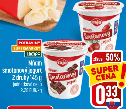 Mňam smotanový jogurt 2 druhy