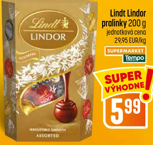 Lindt Lindor pralinky