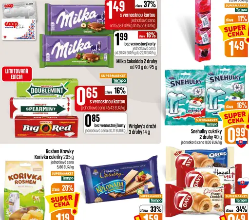 Milka čokoláda 3 druhy