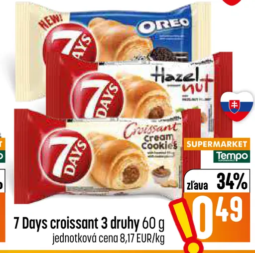 7 Days croissant 2 druhy