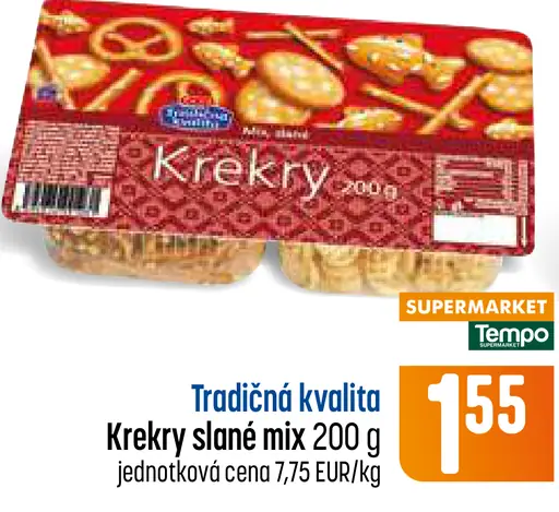 Krekry slané mix