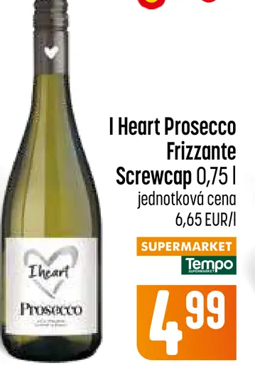 I Heart Prosecco Frizzante Screwcap