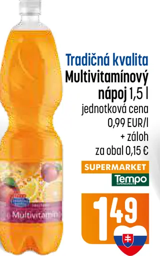 Tradičná kvalita multivitamínový nápoj