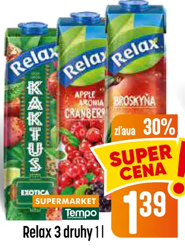 Relax nealkoholický nápoj rôzne druhy