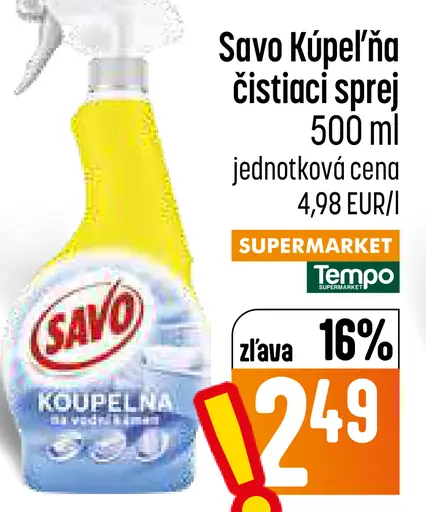 Savo Kúpeľňa čistiaci sprej