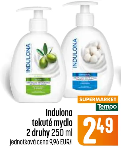 Indulona tekuté mydlo, 2 druhy