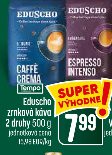 Eduscho Káva zrnková rôzne druhy