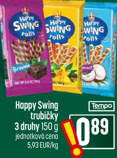 Happy Swing trubičky rôzne druhy