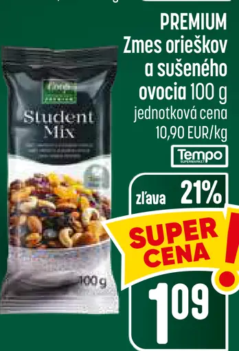 Premium zmes orieškov a sušeného ovocia