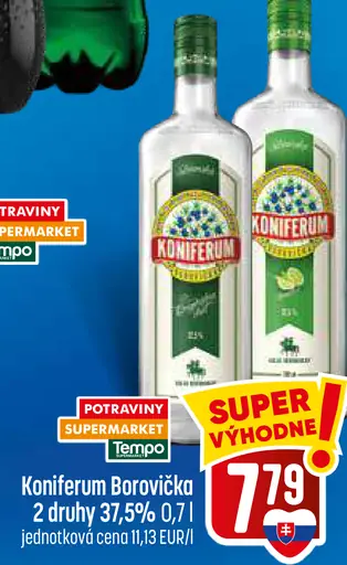 Koniferum Borovička, 2 druhy, 37,5 %