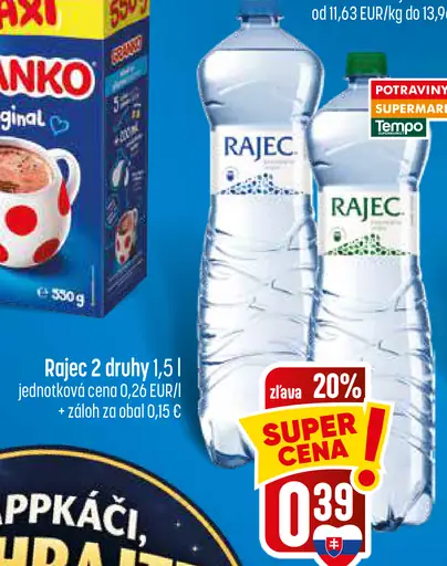Rajec ochutený 2 druhy