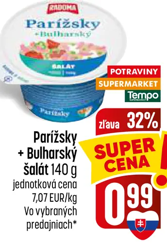 Parížsky a bulharský šalát