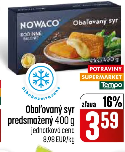 Nowaco Obaľovaný syr predsmažený